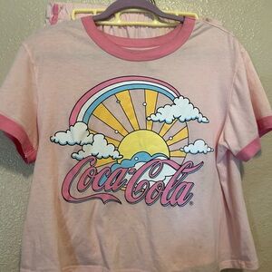 Coca Cola Pink Graphic Pajama Top